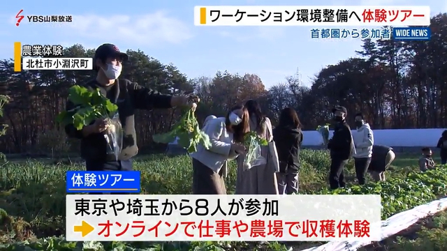 ワーケーション環境整備へ　山梨県が体験ツアーを実施