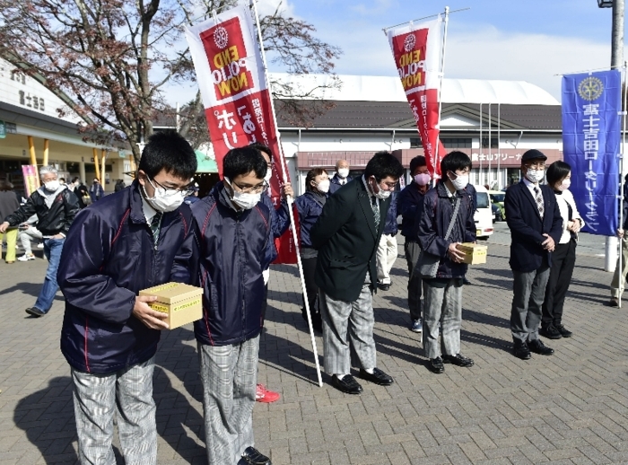 ポリオ撲滅に協力呼び掛け