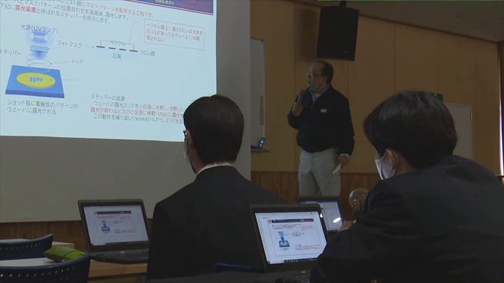 生活に欠かせない半導体について高校生が学ぶ　半導体機器販売会社の出前授業