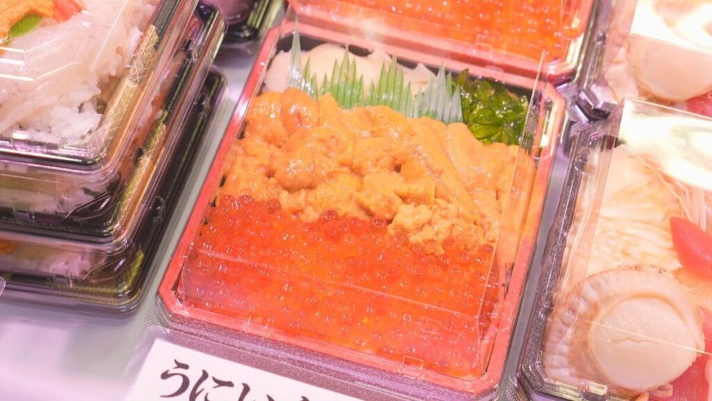 初夏の北海道物産展　海鮮や分厚い牛肉　旬の野菜や昆布を添えた塩ソフトクリームも　山梨・岡島