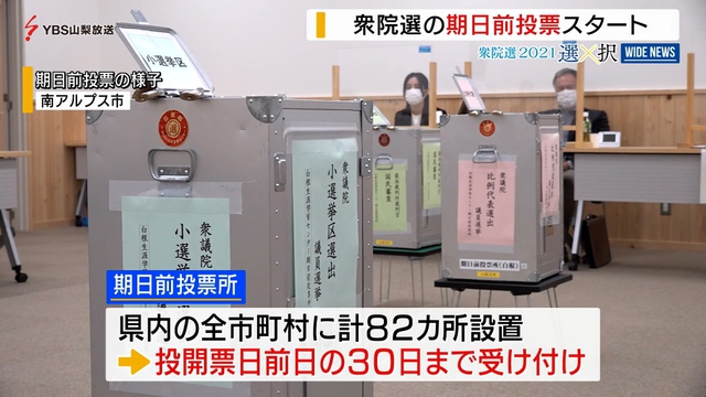 衆院選の期日前投票始まる　高校生も１票を投じる　山梨県