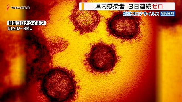 新型コロナ　山梨県内の感染者発表ゼロ　３日連続