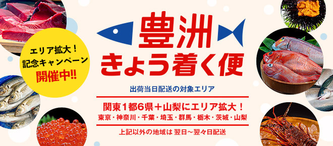 日替わりイベントが盛りだくさん「豊洲きょう着く便」エリア拡大！記念キャンペーン開催中です