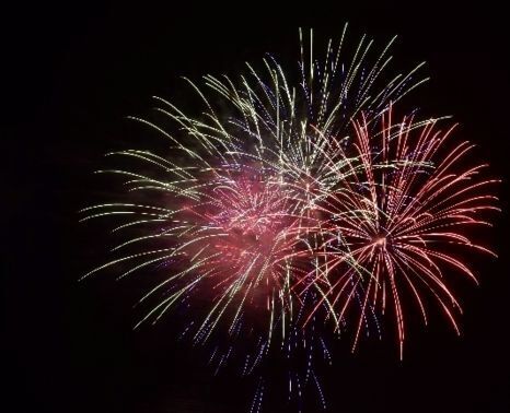 ３千発の花火 夜空を彩る