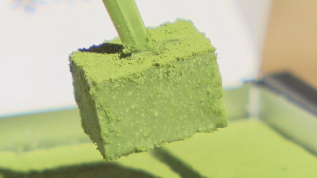 お茶の専門店が作る期間限定生チョコレート　京都の宇治抹茶とホワイトチョコを使用　山梨・お茶の春木屋